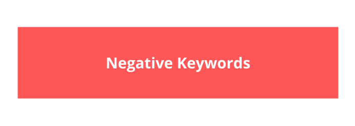 negative keywords